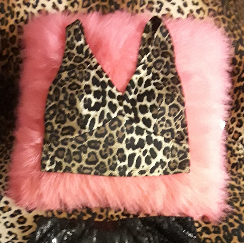 Leopard celine crop top